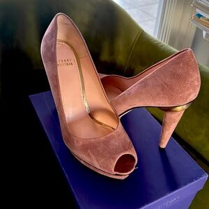 Stuart Weitzman purple open toe high heel size 9.5
